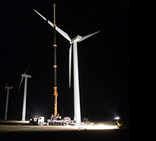 Green Energy Projects. Working away, finishing the installation work to enable wind powered energy facilitation. Project done by Abe-Tec (EA) Ltd.